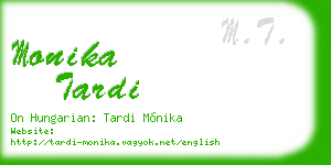 monika tardi business card